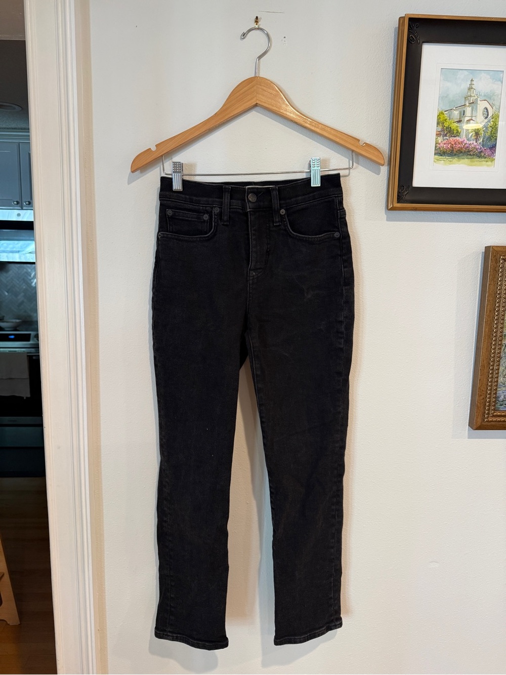 Madewell Black Straight-Leg Women's Jeans